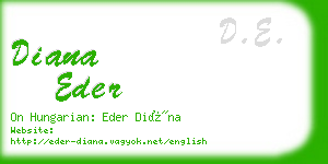 diana eder business card